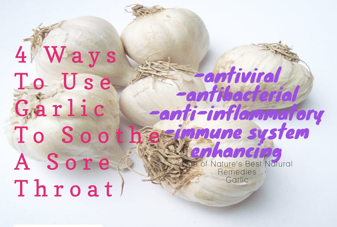 garlic may be effective at helping a sore throat